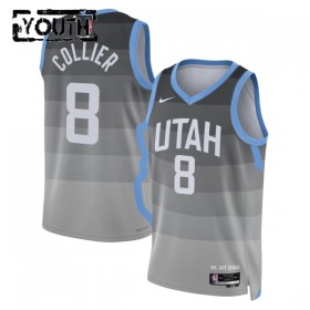 Barn Utah Jazz Tröja Isaiah Collier Nike 2025-26 City Edition Grå Swingman